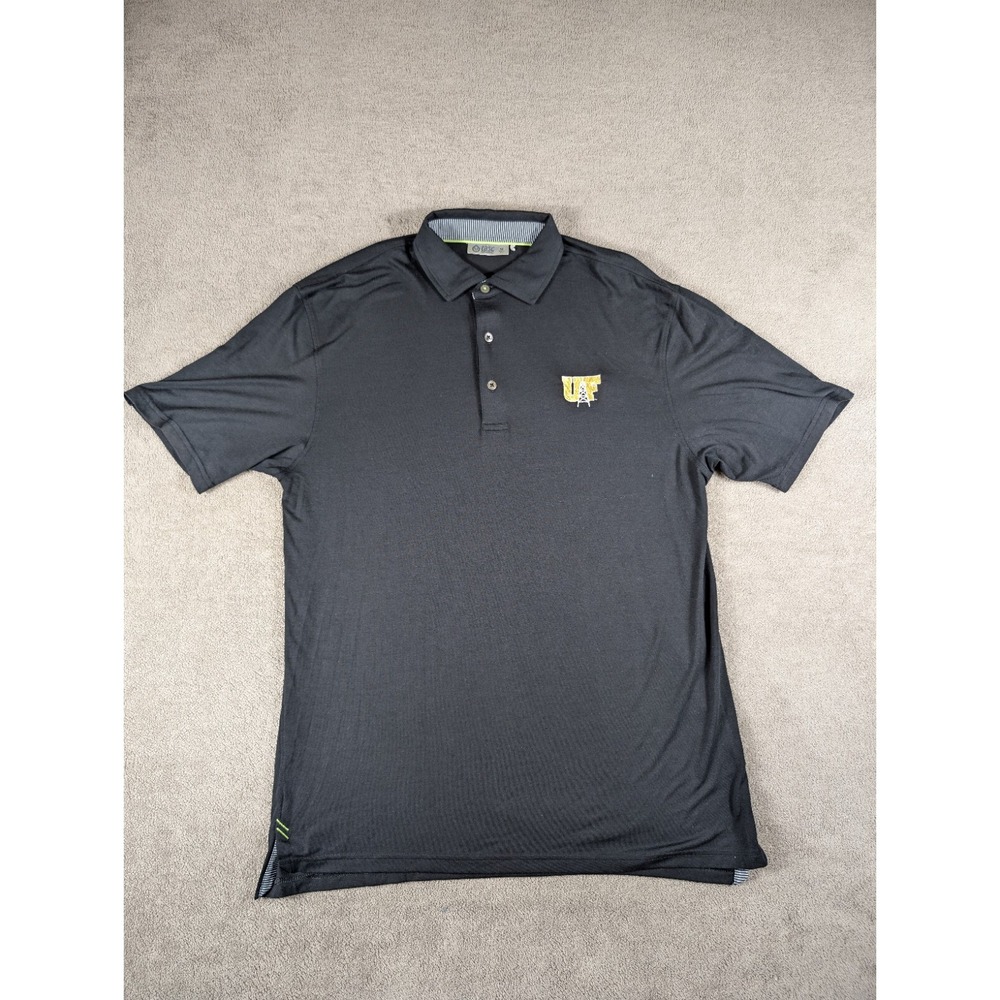 Tasc Polo Mens Performance Size M Black Unversity of Findlay LOGO
